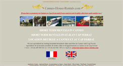 Desktop Screenshot of cannes-house-rentals.com