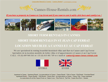Tablet Screenshot of cannes-house-rentals.com